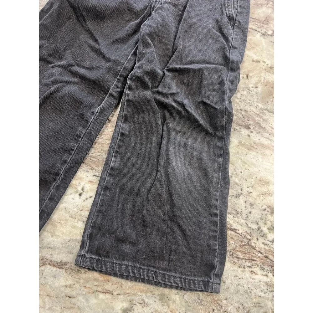 Old Navy Girls Black High Rise Baggy Denim Jeans Size XS